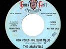 MARVELLS HOW COULD YOU HURT ME SO 1968 FINER ARTS SWEET SOUL DJ 45 ?