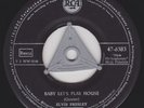 Elvis Presley SINGLE,BABY LET'S PLAY HOUSE-GERMAN-1957,RARE