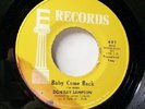 Soul 45 Don Ray Sampson Baby come back/ Take it easy Mint-