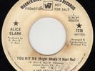 Original Alice Clark Warner Brothers Promo 7270 You Hit Me Hear