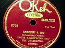 Electric Okeh 8703 Louis Armstrong Or. Knockin' A Jug w/Jack Teagarden
