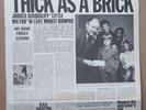 JETHRO TULL. THICK AS A BRICK. ORIG UK LP. NEWSPAPER SLEEVE. EX+. PROG ROCK