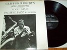 CLIFFORD BROWN JAZZ IMMORTAL FEATURING ZOOT SIMS LP PACIFIC JAZZ PJ-3