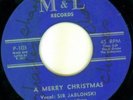 Sir Jablonski and The Unknowns CALYPSO DOO WOP 45 A Merry Christmas on M&L  HEAR