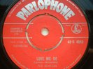 THE BEATLES ORIGINAL 1st PRESS LOVE ME DO RED PARLOPHONE EARLY PT TAX CODE