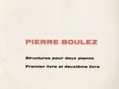 PIERRE BOULEZ- STRUCTURES POUR DEUX PIANOS-STUDIO NEUE MUSIK-WERGO