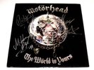 MOTÖRHEAD - The Wörld is yours LP + Autogramme, signed by all, RARE