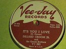 Dillard Croom jr Rock and Roll boogie  Vee Jay 283  doo-wop/blues  78 rpm