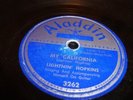 BLUES- LIGHTNIN' HOPKINS- ALADDIN 78 RPM- MY CALIFORNIA / SO LONG - LISTEN