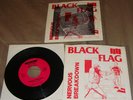Black Flag, Nervous Breakdown, SST#1, Test Printed Cover Variation, RARE