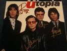 TODD RUNDGREN UTOPIA BAND SIGNED S/T 12