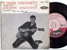 EP ( vinyl) Johnny Hallyday - T'aimer follement -  VG
