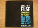 CANNONBALL ADDERLEY MILES DAVIS SOMETHIN' ELSE RVG EARS BLUE NOTE ORIG MONO