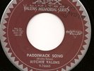 Rare Original 1960 Rockabilly.Ritchie Valens Paddiwack Song / Cry Cry Cry N Mint