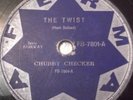 CHUBBY CHECKER The Twist / Let's Twist Again RARE BRAZIL 78 RPM 10
