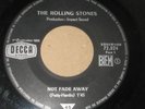 ROLLING STONES - not fade away  45  french press PROMO  vinyl only/vinyl seul