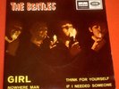 The Beatles Girl Nowhere Man Single Made in Spain EMI ODEON 1966 Rarität