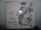 private issue Bach 6 solo cello suites Reine Flachot  2 LP