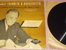 78 rpm FRANKLIN D. ROOSEVELT War Address to Congress, 1941 w/Picture Sleeve FDR