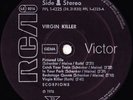 SCORPIONS - VIRGIN KILLER (RARE. GER. 2nd ISSUE BANNED COVER - BLACK RCA)