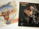 Iron Maiden 45rpm cut-out Picture Records, Black Bart Blues & Infinite Dreams