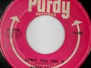 rare R&B Popcorn 45 BOBBY ADAMS on PURDY Hear