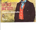 45 giri Lucio battisti in french les jardins de septembre vogue france ex/vg