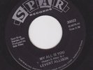 LEVERT ALLISON on SPAR my all is you RARE SOUL 45