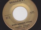 SANDRA PHILIPS on BROADWAY when midnight comes RARE NORTHERN SOUL 45