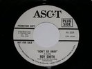 Roy Smith Northern Soul 45 Rpm Don't Go Away Promo