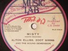 45 VINYL DUBPLATE : ALTON ELLIS & ZOOT SIMMS Misty MUSIC LAB RECORDS REGGAE