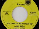rare Soul 45 GEORGE WILSON on BLACK CIRCLE