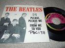 THE BEATLES RARE PICTURE SLEEVE & 45 ON VJ 581  PLEASE PLEASE ME