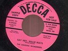 The Singing Wanderers Say Hey, WIllie Mays Decca29230 PROMO VG (45-6551)