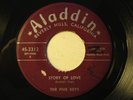 FIVE KEYS 45 Story Of Love ALADDIN r&b doo wop HEAR