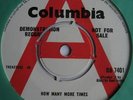 T-BONES - HOW MANY MORE TIMES W/INFO SHEET - COLUMBIA DEMO