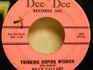 VOCAL GROUP BILLY GALLANT THINKING HOPING WISHING DEE DEE 501 RARE 1961 2-SIDER
