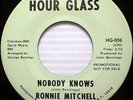 RONNIE MITCHELL 45 Nobody Knows HOUR GLASS label deep soul funk