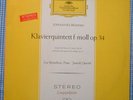 EVA BERNATHOVA & JANACEK QUARTET Brahms  ORIG DGG Red Tulips 138009 GER-1958 NM-