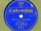 Columbia 3074D VIC BERTON ORCH Devil's Kitchen  BLUE SHELLAC in E