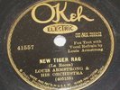 Louis Armstrong and His Orchestra on Okeh 78 41557 - New Tiger Rag