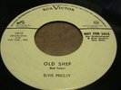 Elvis Presley Old Shep RCA Victor CR-15 one sided white label DJ promo