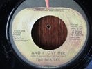 BEATLES 45RPM AND I LOVE HER/IF I FELL ON APPLE NR MINT