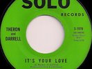  Funk Soul 45: THERON & DARRELL on SOLO (M-)