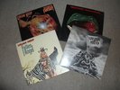 4 LPs by URIAH HEEP RETURN TO FANTASY, FALLEN ANGEL,INNOCENT VICTIM & CONQUEST