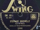 STEPHANE GRAPPELLY and DJANGO REINHARDT Sugar/ Stephen's Blues SWING