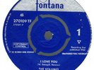 THE VOLUMES:I LOVE YOU/DREAMS-RARE 1962 UK FONTANA