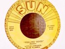 REPRO Blues 45-Little Junior's Blue Flames-Feeling Good-Sun 187-VG+++ NICE