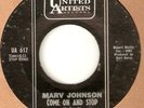 MOTOWN NORTHERN SOUL MARV JOHNSON COME ON AND STOP / NOT AVAILABLE  45 hear