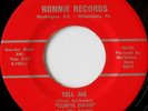 rare Northern Soul 45 CURTIS DAVIS tell me RONNIE